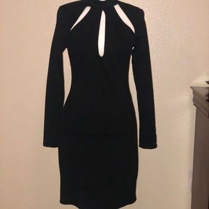 NWOT Black High Neck, Cocktail Dress